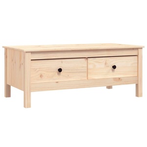 vidaXL, vidaXL Couchtisch 100x50x40 cm Massivholz Kiefer, vidaXL Couchtisch 100x50x40 cm Massivholz Kiefer