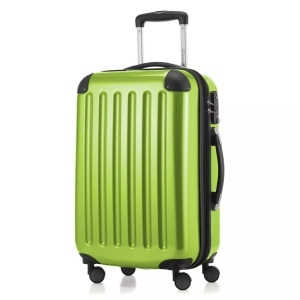 Hauptstadtkoffer, HAUPTSTADTKOFFER Hartschalentrolley mit 4 Doppelrollen, »Alex mit TSA Schloss«, Hauptstadtkoffer - Alex Handgepäck Hartschale glänzend mit TSA, 55 CM, Apfelgrün