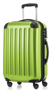Hauptstadtkoffer, HAUPTSTADTKOFFER Hartschalentrolley mit 4 Doppelrollen, »Alex mit TSA Schloss«, Hauptstadtkoffer - Alex Handgepäck Hartschale glänzend mit TSA, 55 CM, Apfelgrün