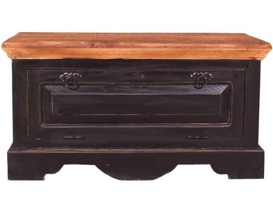 SIT, SIT Schuhschrank »Corsica«, mit Klappe, Schuhschrank Taverna schwarz honigfarbig 85x40x45