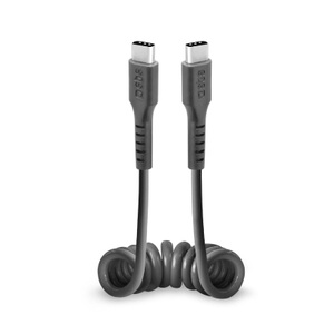 SBS, Usb-C auf Usb-C Spiralkabel. 50 Zentimeter, SBS Usb-C auf Usb-C Spiralkabel | 0.5 m
