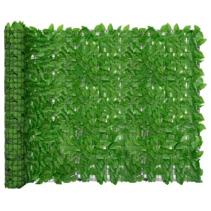 vidaXL, vidaXL Balkon-Sichtschutz mit Grünen Blättern 600x150 cm, vidaXL Balkon-Sichtschutz mit Grünen Blättern 600x150 cm