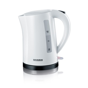 Severin, Severin 3494 Wasserkocher schnurlos Weiß, Schwarz, 