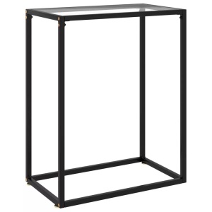 vidaXL, vidaXL Konsolentisch Transparent 60x35x75 cm Hartglas, vidaXL Konsolentisch Transparent 60x35x75 cm Hartglas