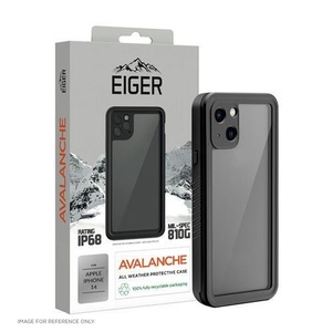 EIGER, Eiger - iPhone 14 Avalanche Case Wasserfeste Outdoor Schutz Hülle IP68 (EGCA00396) - Schwarz