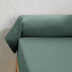 LA REDOUTE INTERIEURS, Baumwoll-Nackenrollenbezug SCENARIO, La Redoute Intérieurs - Unifarbener Nackenrollenbezug aus Baumwolle Scenario, 85X185CM, Grün
