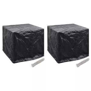 vidaXL, vidaXL Abdeckplanen für Garten-Wassertank 2 Stk. 8 Ösen 116x100x120 cm, vidaXL Wassertank-Abdeckungen 2 Stk. 8 Ösen 116x100x120 cm