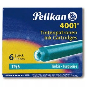 Pelikan, Pelikan Cartouche d'encre 4001 Turquoise, PELIKAN Tinte 4001 TP/6 301705 türkis 6 Stück