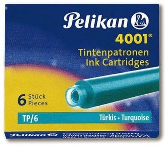 Pelikan, Pelikan Cartouche d'encre 4001 Turquoise, PELIKAN Tinte 4001 TP/6 301705 türkis 6 Stück