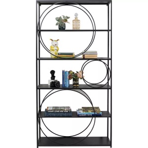 Kare Design, Regal Circle schwarz 100x200, Regal Circle schwarz 100x200