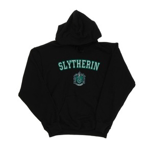 HARRY POTTER, Slytherin Crest Kapuzenpullover Damen Schwarz M, Harry Potter - Slytherin Kapuzenpullover, für Damen, Schwarz, Größe M