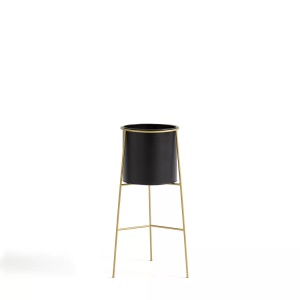 LA REDOUTE INTERIEURS, Übertopf INAYA mit Fuss Übertopf INAYA mit Fuss, La Redoute Intérieurs - Übertopf Inaya, One Size, Schwarz