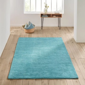 LA REDOUTE INTERIEURS, Teppich Renzo aus getufteter Baumwolle, La Redoute Intérieurs - Teppich Renzo, 170X230CM, Blau