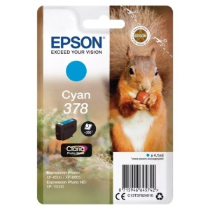 Epson, Original Tintenpatrone cyan Epson No. 378, T378240, Epson Tintenpatrone, blau, No.378, T378240, (360 Seiten)