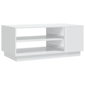 vidaXL, vidaXL Couchtisch Hochglanz-Weiß 102x55x43 cm Holzwerkstoff