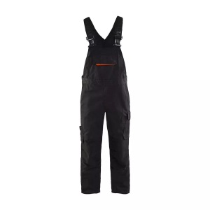 Blaklader, Latzhose Mit Stretchträgern Unisex Schwarz / Rot 48, Blaklader - latzhose mit stretchträgern, 48, Schwarz / Rot