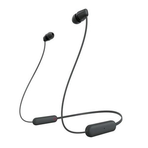 Sony, SONY WI-C100B - Bluetooth Kopfhörer (In-ear, Schwarz), Sony - WI-C100 - Ohrhörer mit Mikrofon - im Ohr - Nackenbügel - Bluetooth - kabellos - Schwarz, 19MM