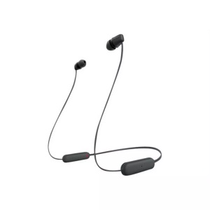Sony, SONY WI-C100B - Bluetooth Kopfhörer (In-ear, Schwarz), Sony - WI-C100 - Ohrhörer mit Mikrofon - im Ohr - Nackenbügel - Bluetooth - kabellos - Schwarz, 19MM