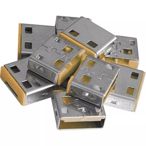 LINDY, LINDY USB-Lock USB-Portblocker, LINDY USB-A Port Schloss USB-Lock 10er Set Orange ohne Schlüssel 40463