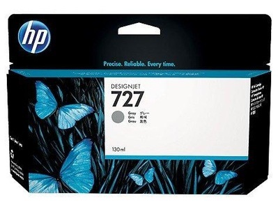 Hp, HP 727 Grau Designjet Druckerpatrone, 130 ml, HP 727 Original Tintenpatrone B3P24A Grau