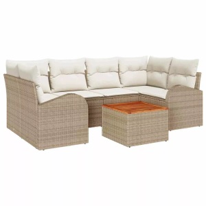 vidaXL, VidaXL - Garten-sofa-set poly-rattan, One Size, Beige