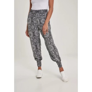 Urban Classics, Urban classics ladies - sarong pants trousers Bandana M, URBAN CLASSICS - hose daen urban classic sarong, M, Schwarz/Weiss