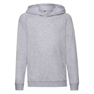 Fruit Of The Loom, Fruit of the Loom Kapuzenpullover »Kinder Unisex Kapuzen Pullover«, Fruit of the Loom - Kapuzen Pullover, 5-6A, Grau
