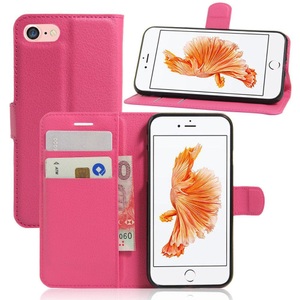 Cover-Discount, iPhone 8 / 7 - Leder Tasche Etui Hülle Karten Fächer, Cover-Discount - iPhone SE / 8 7 Leder Tasche Etui Hülle Kartenfächer, Weiss Bunt
