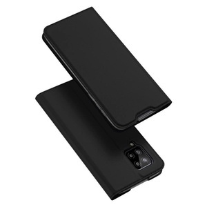 Samsung, Dux Ducis - Samsung Galaxy A42 5G Flip Wallet Cover Leder Tasche - Schwarz, 