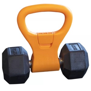 Gladiatorfit, GladiatorFit PVC-Griff Grip; um Ihre Hantel in eine Kettlebell zu verwandeln PVC-Griff, GladiatorFit - PVC-Griff Grip, um Ihre Hantel in eine Kettlebell zu verwandeln, One Size, Orange