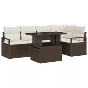 vidaXL, VidaXL - Garten-sofa poly-rattan, One Size, Braun
