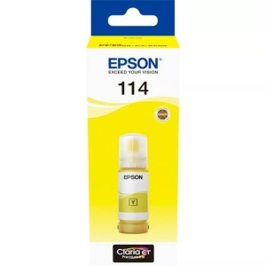 Epson, Epson 114 - 70 ml - Gelb - Original - Nachfülltinte - für EcoTank ET-8500, EPSON Tintenbehälter 114 yellow T07B440 EcoTank ET-8500 6200 Seiten