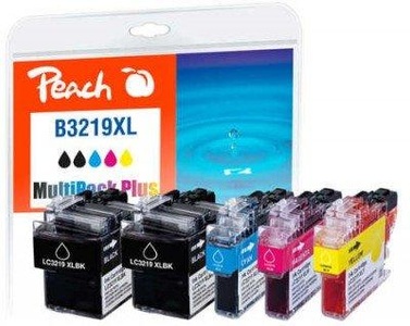 Peach, Peach Spar Pack Plus Tintenpatronen, kompatibel zu Brother LC-3219XL, Peach Tinte Brother LC-3219XL
