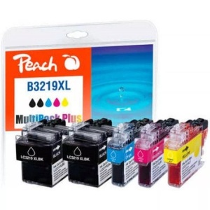 Peach, Peach Spar Pack Plus Tintenpatronen, kompatibel zu Brother LC-3219XL, Peach Tinte Brother LC-3219XL
