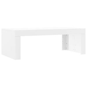 vidaXL, vidaXL Couchtisch Hochglanz-Weiß 102x50x36 cm Holzwerkstoff