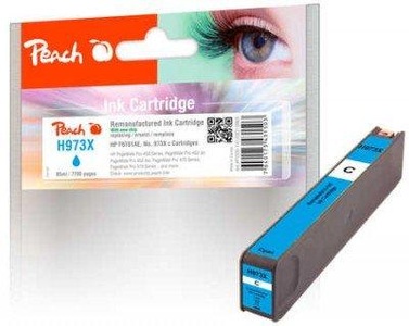 Peach, Peach Tintenpatrone cyan HC kompatibel zu HP No. 973X, F6T81AE, Tintenpatrone »Peach HP Nr. 973X (F6T81AE) Cyan«, (1 St.)