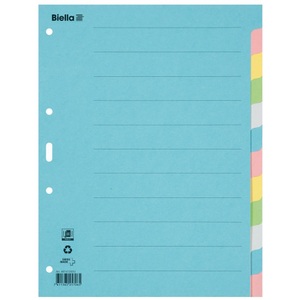 Biella, Biella Register Karton blanko A4, 12-teilig, Biella Register Karton blanko A4, 12-teilig