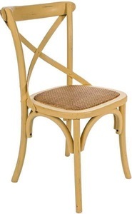 mutoni lifestyle, Holzstuhl Cross dunkelbeige, Holzstuhl Cross dunkelbeige
