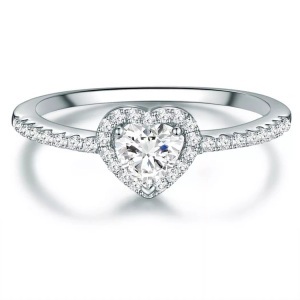 Tresor 1934, Damen Ring Herz Damen Silber 63, Trilani - Ring Herz, 63, Silber