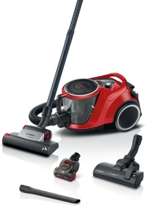Bosch, BOSCH BGC41PET - Staubsauger (Rot), Bosch Serie 6, Beutelloser Staubsauger, ProAnimal, Rot, BGC41PET