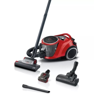 Bosch, BOSCH BGC41PET - Staubsauger (Rot), Bosch Serie 6, Beutelloser Staubsauger, ProAnimal, Rot, BGC41PET