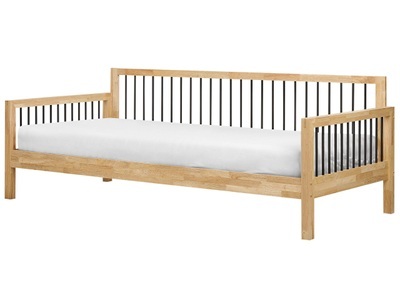 Bett mit Lattenrost aus Gummibaumholz Modern TRICOT Bett mit Lattenrost aus Gummibaumholz Modern TRICOT