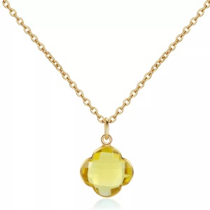 Ailoria, Ailoria - Halskette Capucine - Gold und Hellorange, AILORIA - CAPUCINE Halskette, 46cm, Gold