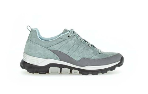 Gabor, - Wildleder Wandersneaker Damen Blau 37, 