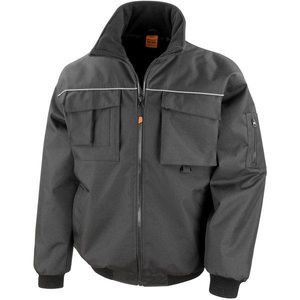 Result, Result Funktionsjacke »Herren Workguard Pilotenjacke / Arbeitsjacke«, Result - Workguard Pilotenjacke Arbeitsjacke, für Herren, Schwarz, Größe 3XL