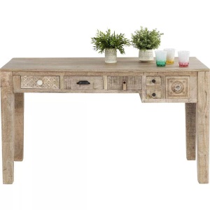Kare Design, Schreibtisch Puro 135x60cm 6SK, KARE Design - Schreibtisch Puro 135x60cm 6SK, One Size, Braun