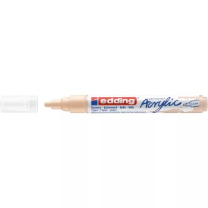 edding, edding Acrylmarker 5100, warmbeige, Edding Acrylmarker 5100, 2-3mm, hautfarbe, 5100-255