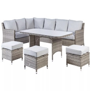 Beliani, Lounge Set aus PE Rattan Klassisch LACONA Lounge Set aus PE Rattan Klassisch LACONA, Beliani - Lounge Set aus PE Rattan Klassisch LACONA, One Size, Taupe