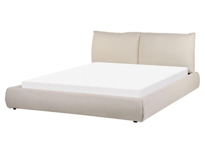 Beliani, Bett mit Lattenrost aus Polyester Modern VINAY Bett mit Lattenrost aus Polyester Modern VINAY