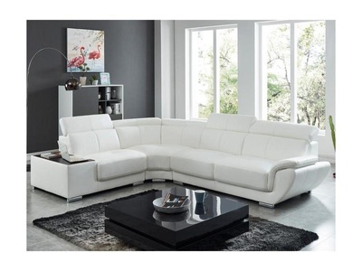 Vente-unique, Ecksofa Leder NAHIA Ecke Links Ecksofa Leder NAHIA Ecke Links